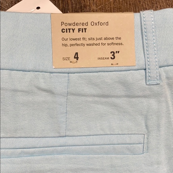 NWT J. Crew City Fit Shorts (Blue) - Picture 4 of 5